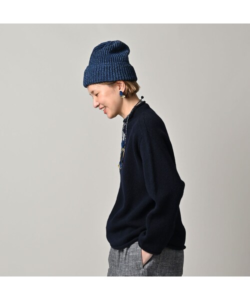 45R（フォーティファイブアール）の「ONEONE 宝物のローゲージ馬セーター（トップス・レディース・10-生成トップ/12-ベージュトップ/32-イエロートップ/35-オレンジトップ/41-薄ピンクトップ/42-サクラトップ/43-ピンクトップ/44-エンジトップ/61-薄カーキトップ/62-カーキトップ/63-グリーントップ/64-グリーントップ/66-オリーブトップ/75-ネイビー/76-ネイビートップ/77-ダークネイビー/83-薄茶トップ・00-フリー）」の22枚目の写真