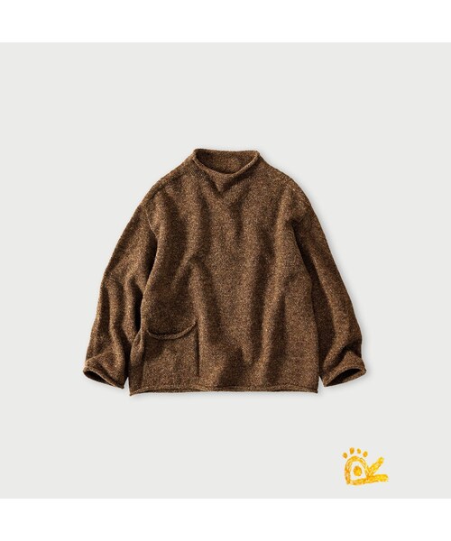 45R（フォーティファイブアール）の「ONEONE 宝物のローゲージ馬セーター（トップス・レディース・10-生成トップ/12-ベージュトップ/32-イエロートップ/35-オレンジトップ/41-薄ピンクトップ/42-サクラトップ/43-ピンクトップ/44-エンジトップ/61-薄カーキトップ/62-カーキトップ/63-グリーントップ/64-グリーントップ/66-オリーブトップ/75-ネイビー/76-ネイビートップ/77-ダークネイビー/83-薄茶トップ・00-フリー）」の17枚目の写真