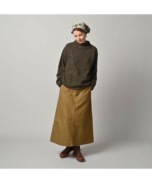 45R（フォーティファイブアール）の「ONEONE 宝物のローゲージ馬セーター（トップス・レディース・10-生成トップ/12-ベージュトップ/32-イエロートップ/35-オレンジトップ/41-薄ピンクトップ/42-サクラトップ/43-ピンクトップ/44-エンジトップ/61-薄カーキトップ/62-カーキトップ/63-グリーントップ/64-グリーントップ/66-オリーブトップ/75-ネイビー/76-ネイビートップ/77-ダークネイビー/83-薄茶トップ・00-フリー）」の19枚目の写真