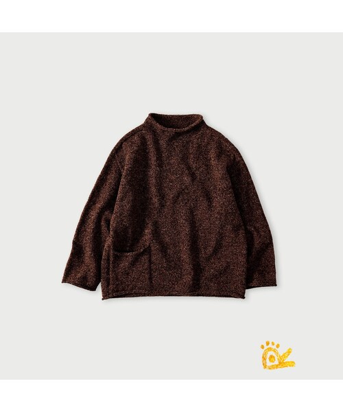 45R（フォーティファイブアール）の「ONEONE 宝物のローゲージ馬セーター（トップス・レディース・10-生成トップ/12-ベージュトップ/32-イエロートップ/35-オレンジトップ/41-薄ピンクトップ/42-サクラトップ/43-ピンクトップ/44-エンジトップ/61-薄カーキトップ/62-カーキトップ/63-グリーントップ/64-グリーントップ/66-オリーブトップ/75-ネイビー/76-ネイビートップ/77-ダークネイビー/83-薄茶トップ・00-フリー）」の4枚目の写真