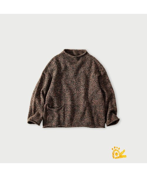 45R（フォーティファイブアール）の「ONEONE 宝物のローゲージ馬セーター（トップス・レディース・10-生成トップ/12-ベージュトップ/32-イエロートップ/35-オレンジトップ/41-薄ピンクトップ/42-サクラトップ/43-ピンクトップ/44-エンジトップ/61-薄カーキトップ/62-カーキトップ/63-グリーントップ/64-グリーントップ/66-オリーブトップ/75-ネイビー/76-ネイビートップ/77-ダークネイビー/83-薄茶トップ・00-フリー）」の6枚目の写真