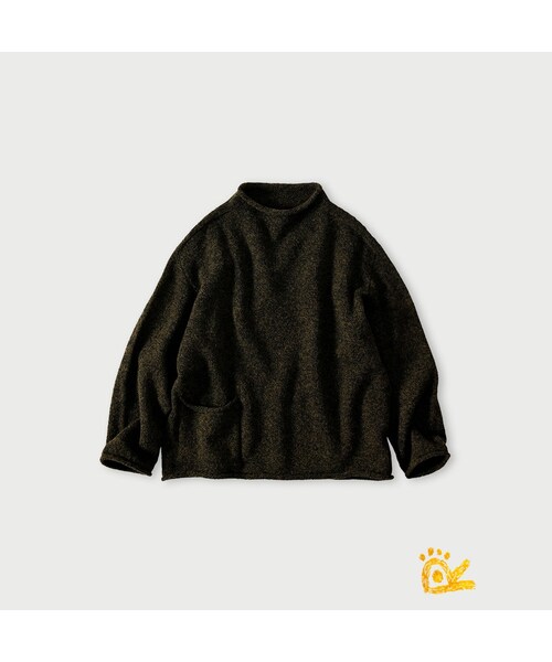 45R（フォーティファイブアール）の「ONEONE 宝物のローゲージ馬セーター（トップス・レディース・10-生成トップ/12-ベージュトップ/32-イエロートップ/35-オレンジトップ/41-薄ピンクトップ/42-サクラトップ/43-ピンクトップ/44-エンジトップ/61-薄カーキトップ/62-カーキトップ/63-グリーントップ/64-グリーントップ/66-オリーブトップ/75-ネイビー/76-ネイビートップ/77-ダークネイビー/83-薄茶トップ・00-フリー）」の13枚目の写真