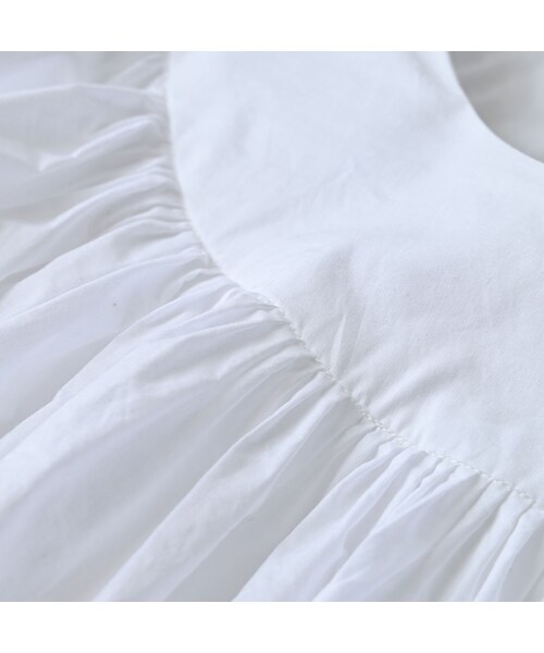 45R（フォーティファイブアール）の「スーピマバチストのタックギャザーブラウス（その他・レディース・02-シロ・00-フリー）」の12枚目の写真