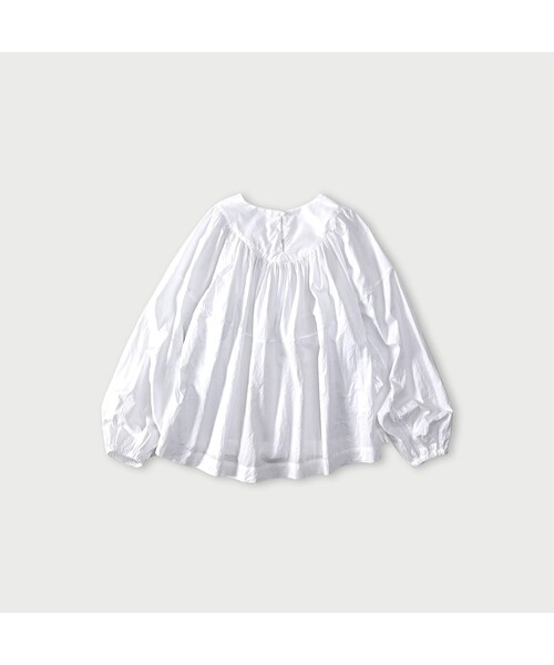 45R（フォーティファイブアール）の「スーピマバチストのタックギャザーブラウス（その他・レディース・02-シロ・00-フリー）」の2枚目の写真