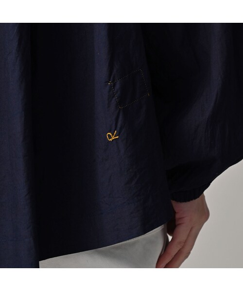 45R（フォーティファイブアール）の「スーピマバチストのタックギャザーブラウス（インディゴ）（その他・レディース・73-インディゴ・00-フリー）」の11枚目の写真