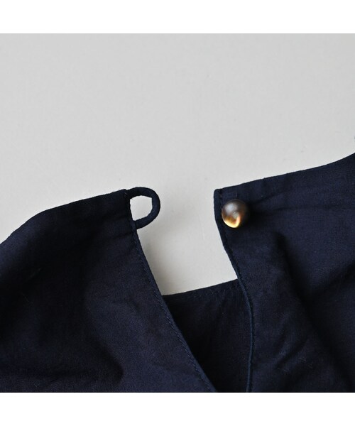 45R（フォーティファイブアール）の「スーピマバチストのタックギャザーブラウス（インディゴ）（その他・レディース・73-インディゴ・00-フリー）」の16枚目の写真