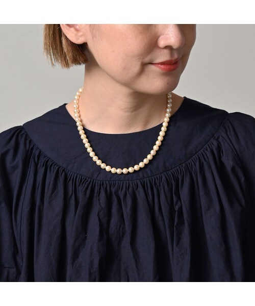 45R（フォーティファイブアール）の「スーピマバチストのタックギャザーブラウス（インディゴ）（その他・レディース・73-インディゴ・00-フリー）」の7枚目の写真