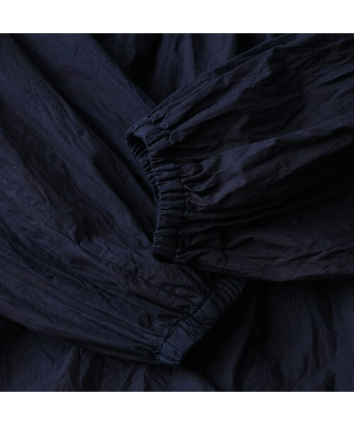 45R（フォーティファイブアール）の「スーピマバチストのタックギャザーブラウス（インディゴ）（その他・レディース・73-インディゴ・00-フリー）」の15枚目の写真