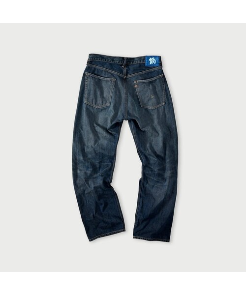 45R（フォーティファイブアール）の「再び6.5墨藍の空比古比女（重）（パンツ・レディース・77-墨藍 股下75cm/78-墨藍 股下80cm・02-28インチ/04-30インチ/06-32インチ/08-34インチ/09-36インチ）」の3枚目の写真