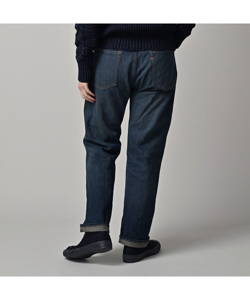 45R（フォーティファイブアール）の「再び6.5墨藍の空比古比女（重）（パンツ・レディース・77-墨藍 股下75cm/78-墨藍 股下80cm・02-28インチ/04-30インチ/06-32インチ/08-34インチ/09-36インチ）」の8枚目の写真