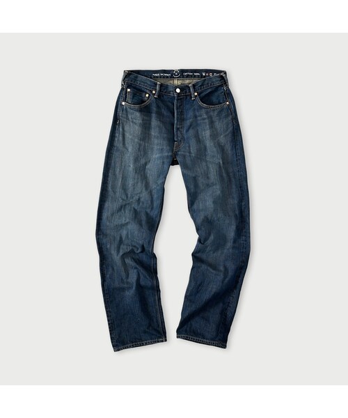 45R（フォーティファイブアール）の「再び6.5墨藍の空比古比女（重）（パンツ・レディース・77-墨藍 股下75cm/78-墨藍 股下80cm・02-28インチ/04-30インチ/06-32インチ/08-34インチ/09-36インチ）」の2枚目の写真