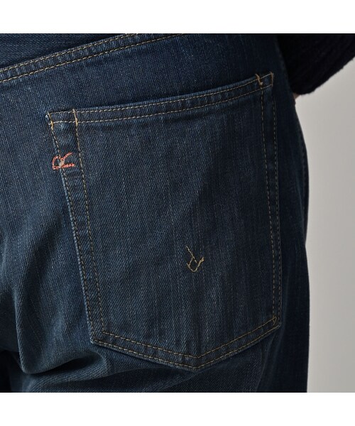 45R（フォーティファイブアール）の「再び6.5墨藍の空比古比女（重）（パンツ・レディース・77-墨藍 股下75cm/78-墨藍 股下80cm・02-28インチ/04-30インチ/06-32インチ/08-34インチ/09-36インチ）」の15枚目の写真