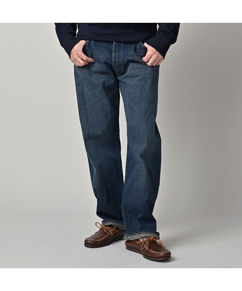 45R（フォーティファイブアール）の「再び6.5墨藍の空比古比女（重）（パンツ・レディース・77-墨藍 股下75cm/78-墨藍 股下80cm・02-28インチ/04-30インチ/06-32インチ/08-34インチ/09-36インチ）」の9枚目の写真