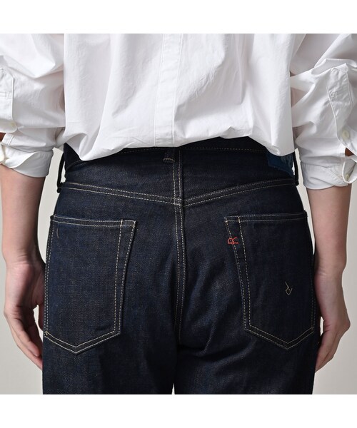 45R（フォーティファイブアール）の「再び6.5墨藍の空比古比女（濃）（パンツ・レディース・77-墨藍 股下75cm/78-墨藍 股下80cm・02-28インチ/04-30インチ/06-32インチ/08-34インチ/09-36インチ）」の14枚目の写真