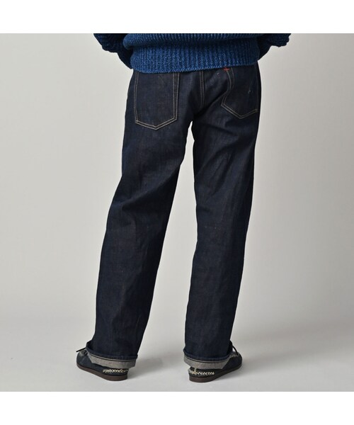 45R（フォーティファイブアール）の「再び6.5墨藍の空比古比女（濃）（パンツ・レディース・77-墨藍 股下75cm/78-墨藍 股下80cm・02-28インチ/04-30インチ/06-32インチ/08-34インチ/09-36インチ）」の11枚目の写真