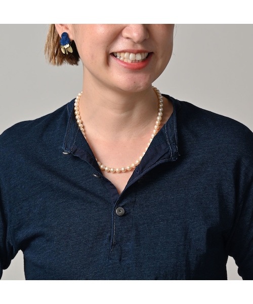 45R（フォーティファイブアール）の「天竺の908ヘンリー（インディゴ）（トップス・レディース・73-インディゴ・02-S/04-L）」の11枚目の写真