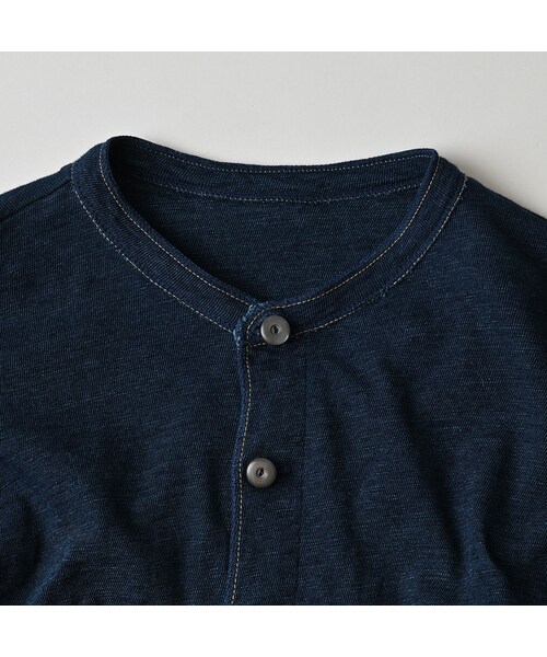 45R（フォーティファイブアール）の「天竺の908ヘンリー（インディゴ）（トップス・レディース・73-インディゴ・02-S/04-L）」の15枚目の写真