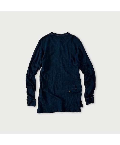 45R（フォーティファイブアール）の「天竺の908ヘンリー（インディゴ）（トップス・レディース・73-インディゴ・02-S/04-L）」の2枚目の写真