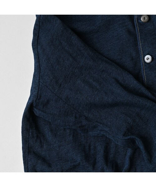 45R（フォーティファイブアール）の「天竺の908ヘンリー（インディゴ）（トップス・レディース・73-インディゴ・02-S/04-L）」の17枚目の写真