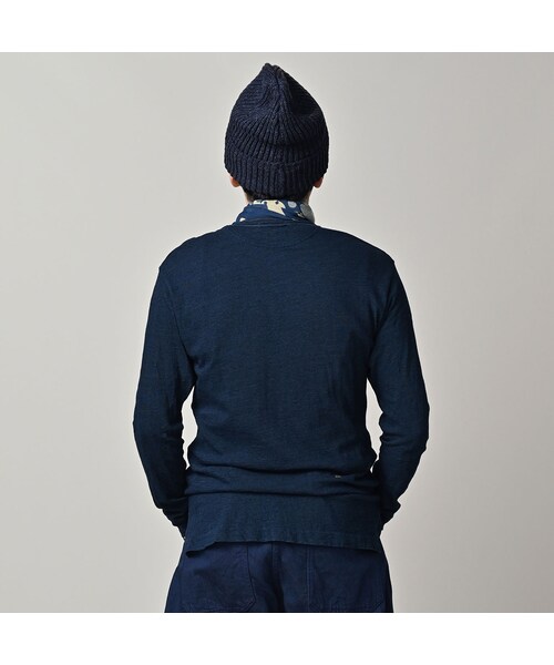 45R（フォーティファイブアール）の「天竺の908ヘンリー（インディゴ）（トップス・レディース・73-インディゴ・02-S/04-L）」の10枚目の写真