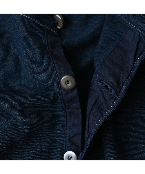 45R（フォーティファイブアール）の「天竺の908ヘンリー（インディゴ）（トップス・レディース・73-インディゴ・02-S/04-L）」の16枚目の写真