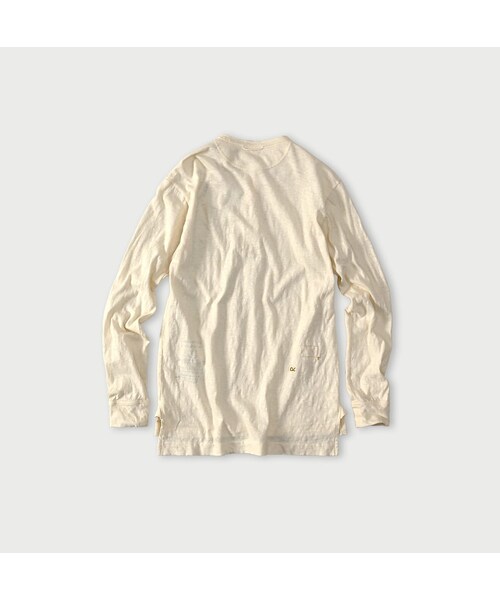 45R（フォーティファイブアール）の「天竺の908ヘンリー（トップス・レディース・02-生成・02-S/04-L）」の2枚目の写真