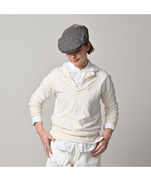 45R（フォーティファイブアール）の「天竺の908ヘンリー（トップス・レディース・02-生成・02-S/04-L）」の5枚目の写真