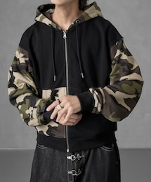 kutir（クティール）の「kutirmen／アソートドッキングジップパーカー（その他）」