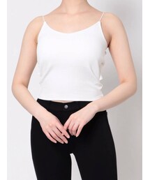 MERCURYDUO | カップ付バックオープンクロスキャミ(Tシャツ/カットソー)