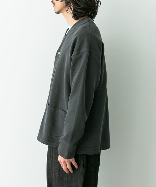 URBAN RESEARCH Sonny Label（アーバンリサーチサニーレーベル）の「スウェットVネックカーディガン（スウェット・メンズ・チャコール/ネイビー・M/L）」の13枚目の写真