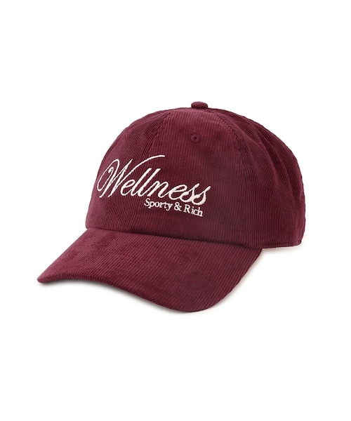 ADAM ET ROPE'（アダムエロペ）の「【J'aDoRe限定】【Sporty&Rich(スポーティー アンド リッチ)】Soho Corduroy Hat（キャップ・レディース・ネイビー/ワイン・F）」の2枚目の写真