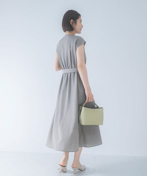 URBAN RESEARCH ROSSO（アーバンリサーチロッソ）の「『UR TECH DRYLUXE』ポケットデザインワンピース（ワンピース・レディース・MOCHA/NAVY/YELLOW/CHARCOAL・Free）」の18枚目の写真