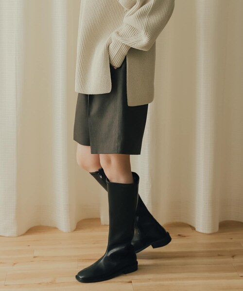 SENSE OF PLACE by URBAN RESEARCH(センスオブプレイスバイアーバンリサーチ)の「センタープレスバミューダパンツ(その他パンツ・レディース・MOCHA/GREIGE/CHARCOAL・S/M)」の10枚目の写真