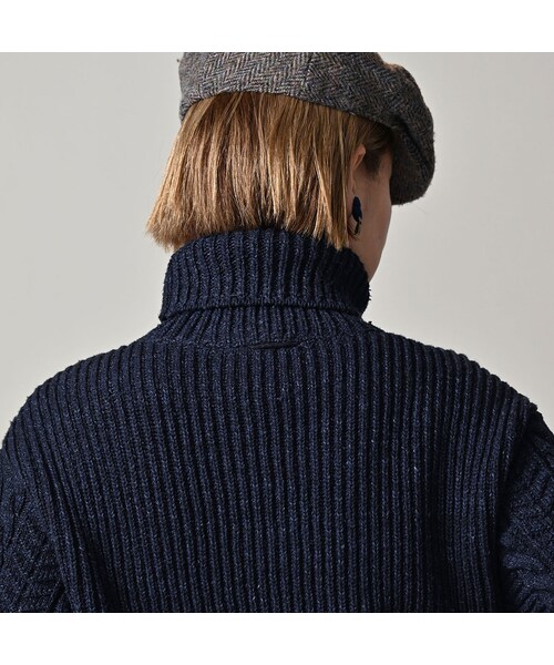 45R（フォーティファイブアール）の「インディゴ玉手箱の908タートル（トップス・レディース・73-ダッシュインディゴミックス(淡)/74-ダッシュインディゴミックス(濃)/75-R45インディゴミックス/93-影色ミックス・02-S/04-L）」の17枚目の写真