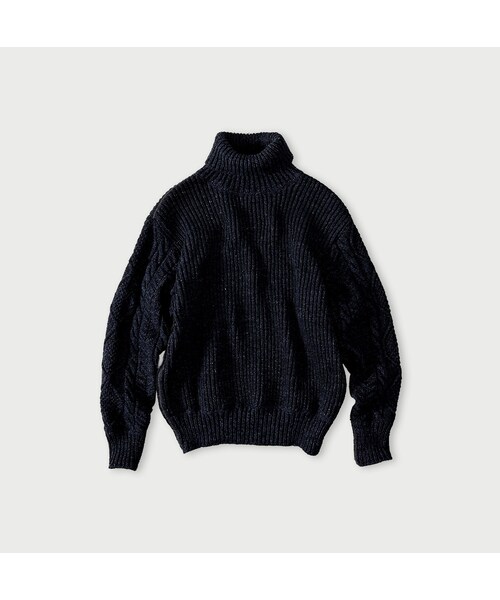 45R（フォーティファイブアール）の「インディゴ玉手箱の908タートル（トップス・レディース・73-ダッシュインディゴミックス(淡)/74-ダッシュインディゴミックス(濃)/75-R45インディゴミックス/93-影色ミックス・02-S/04-L）」の4枚目の写真