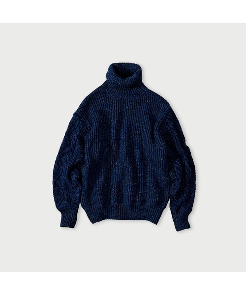 45R（フォーティファイブアール）の「インディゴ玉手箱の908タートル（トップス・レディース・73-ダッシュインディゴミックス(淡)/74-ダッシュインディゴミックス(濃)/75-R45インディゴミックス/93-影色ミックス・02-S/04-L）」の2枚目の写真