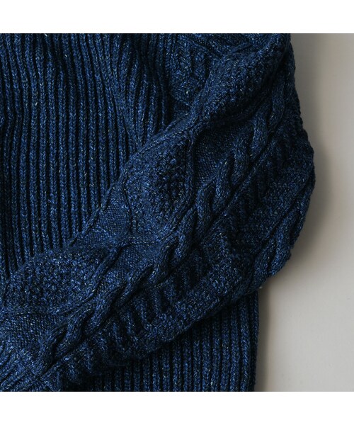 45R（フォーティファイブアール）の「インディゴ玉手箱の908タートル（トップス・レディース・73-ダッシュインディゴミックス(淡)/74-ダッシュインディゴミックス(濃)/75-R45インディゴミックス/93-影色ミックス・02-S/04-L）」の22枚目の写真