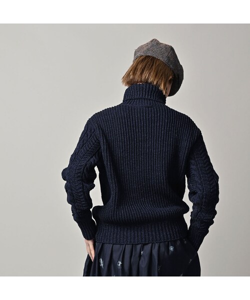 45R（フォーティファイブアール）の「インディゴ玉手箱の908タートル（トップス・レディース・73-ダッシュインディゴミックス(淡)/74-ダッシュインディゴミックス(濃)/75-R45インディゴミックス/93-影色ミックス・02-S/04-L）」の11枚目の写真