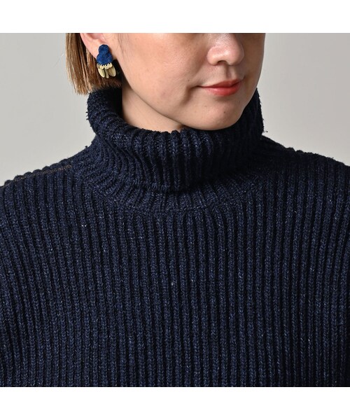 45R（フォーティファイブアール）の「インディゴ玉手箱の908タートル（トップス・レディース・73-ダッシュインディゴミックス(淡)/74-ダッシュインディゴミックス(濃)/75-R45インディゴミックス/93-影色ミックス・02-S/04-L）」の15枚目の写真