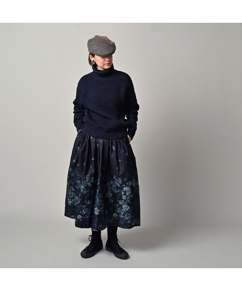 45R（フォーティファイブアール）の「インディゴ玉手箱の908タートル（トップス・レディース・73-ダッシュインディゴミックス(淡)/74-ダッシュインディゴミックス(濃)/75-R45インディゴミックス/93-影色ミックス・02-S/04-L）」の7枚目の写真