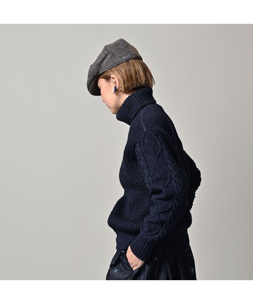 45R（フォーティファイブアール）の「インディゴ玉手箱の908タートル（トップス・レディース・73-ダッシュインディゴミックス(淡)/74-ダッシュインディゴミックス(濃)/75-R45インディゴミックス/93-影色ミックス・02-S/04-L）」の10枚目の写真