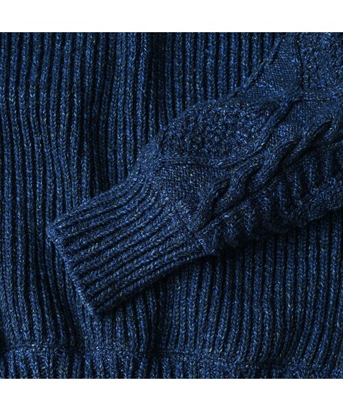 45R（フォーティファイブアール）の「インディゴ玉手箱の908タートル（トップス・レディース・73-ダッシュインディゴミックス(淡)/74-ダッシュインディゴミックス(濃)/75-R45インディゴミックス/93-影色ミックス・02-S/04-L）」の21枚目の写真