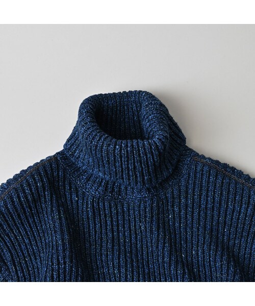 45R（フォーティファイブアール）の「インディゴ玉手箱の908タートル（トップス・レディース・73-ダッシュインディゴミックス(淡)/74-ダッシュインディゴミックス(濃)/75-R45インディゴミックス/93-影色ミックス・02-S/04-L）」の19枚目の写真