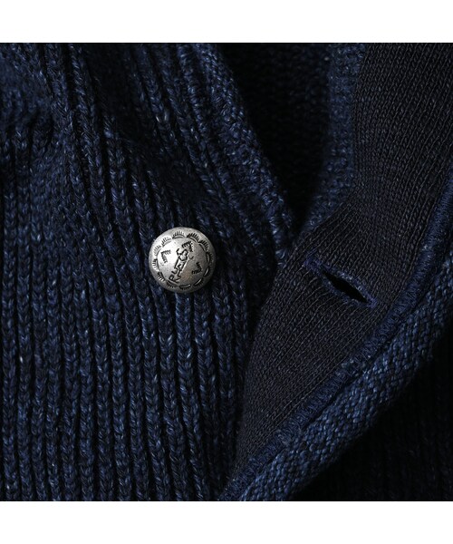 45R（フォーティファイブアール）の「インディゴ玉手箱のボレロ（トップス・レディース・73-ダッシュインディゴミックス(淡)/75-R45インディゴミックス/93-影色ミックス・02-M/03-L）」の16枚目の写真