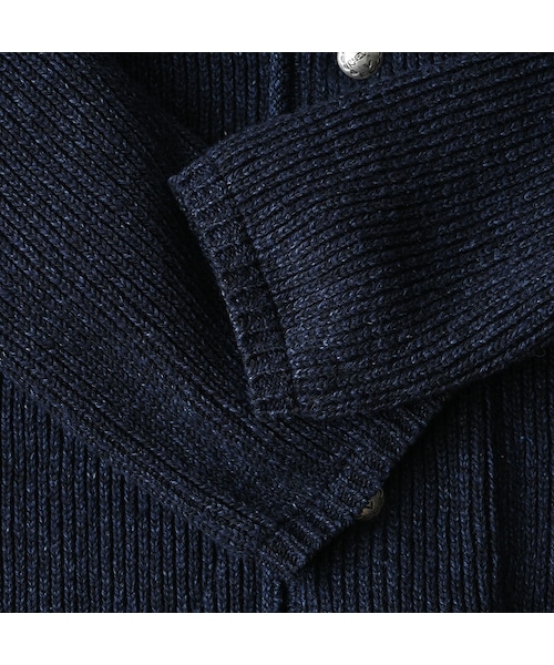 45R（フォーティファイブアール）の「インディゴ玉手箱のボレロ（トップス・レディース・73-ダッシュインディゴミックス(淡)/75-R45インディゴミックス/93-影色ミックス・02-M/03-L）」の18枚目の写真