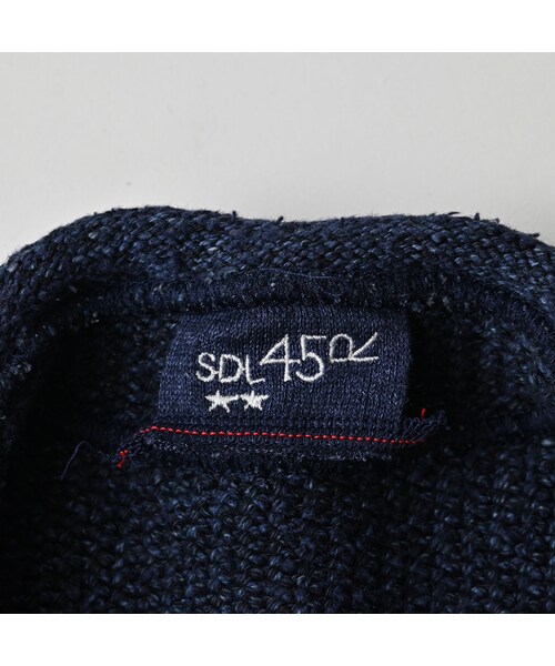 45R（フォーティファイブアール）の「インディゴ玉手箱のボレロ（トップス・レディース・73-ダッシュインディゴミックス(淡)/75-R45インディゴミックス/93-影色ミックス・02-M/03-L）」の21枚目の写真