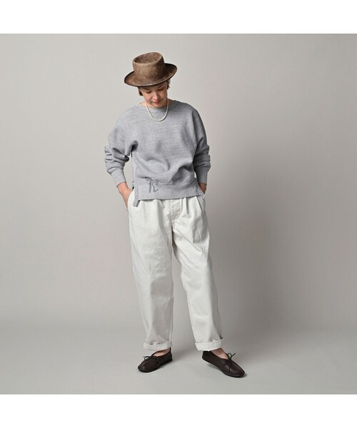 45R（フォーティファイブアール）の「裏毛×カットワークのスウェット（トップ）（トップス・レディース・23-グレートップ・00-フリー）」の3枚目の写真