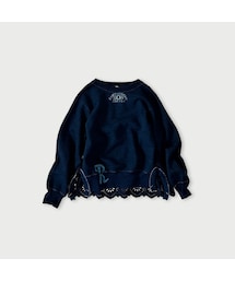 45R（フォーティファイブアール）の「裏毛×カットワークのスウェット（インディゴ）（トップス）」