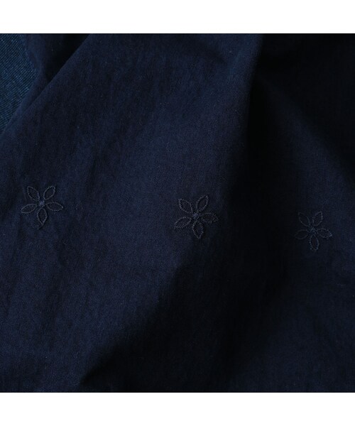 45R（フォーティファイブアール）の「裏毛×カットワークのスウェット（インディゴ）（トップス・レディース・73-インディゴ・00-フリー）」の15枚目の写真