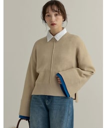 Re:EDIT（リエディ）の「アルパカタッチ配色ニットトップス - トップス通販 | 人気レディースファッション - Re:EDIT（リエディ）（その他）」